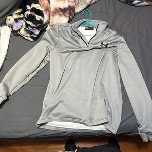 Under Armour Light Gray Quarter-Zip Jacket